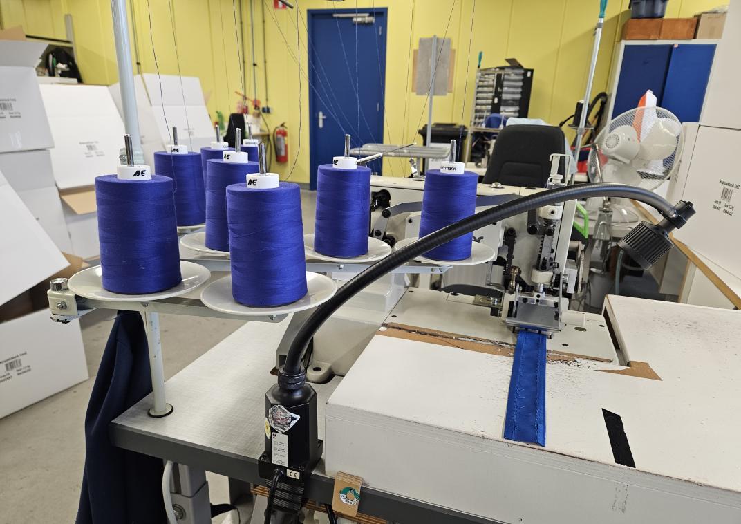 Naaimachine op het Werkbedrijf