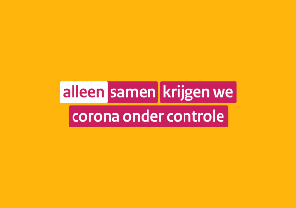 Alleen samen krijgen we corona onder controle