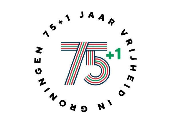 Logo van 75 + 1 jaar vrijheid
