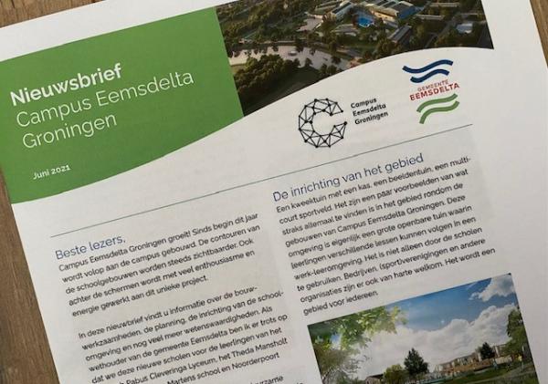 Foto van de nieuwsbrief Campus Eemsdelta Groningen