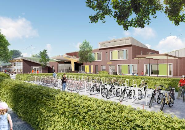 Schets van het nieuwe Kindcentrum Delfzijl West