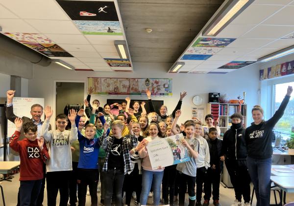 Winnende team van de E-Waste Race