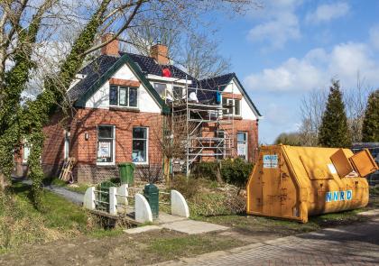 Versterking woning aan de Rijksweg Garrelsweer