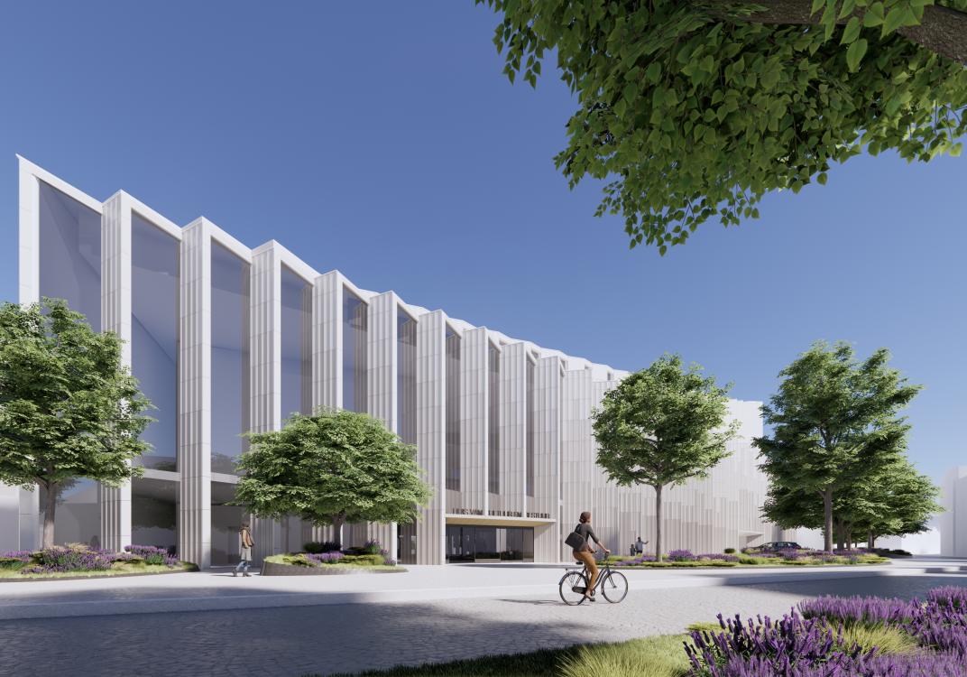 Huis van Cultuur en Bestuur Eemsdelta - impressie entree vanaf de Oude Schans