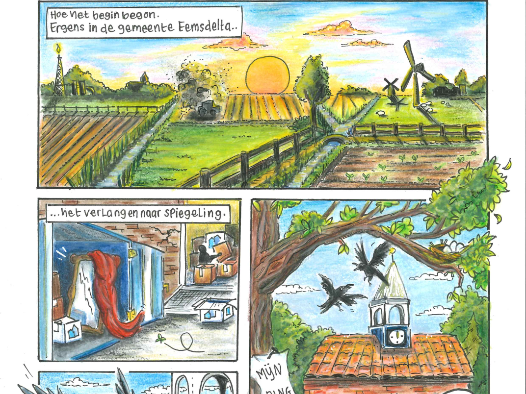 1e deel van de strip van Mijn Thuis Mijn Verhaal